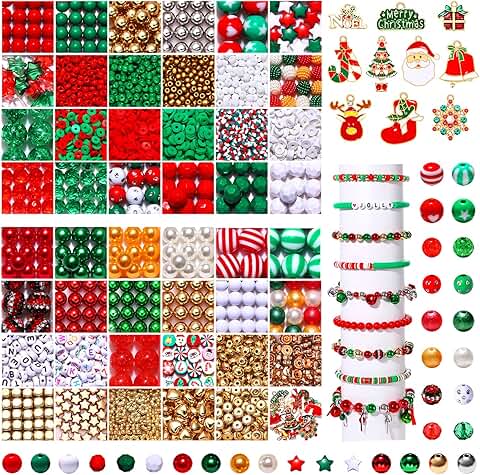 4200+ Christmas Beads for Jewelry Making and Crafts
