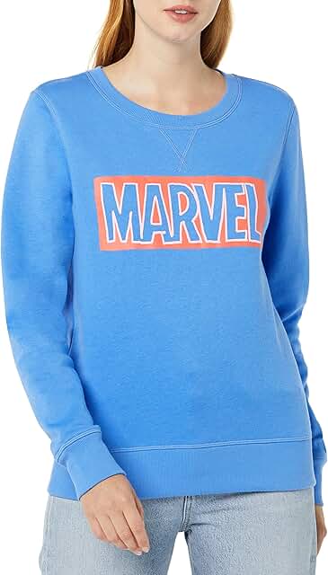 Women's Fleece Crew Sweatshirts with Princess Design