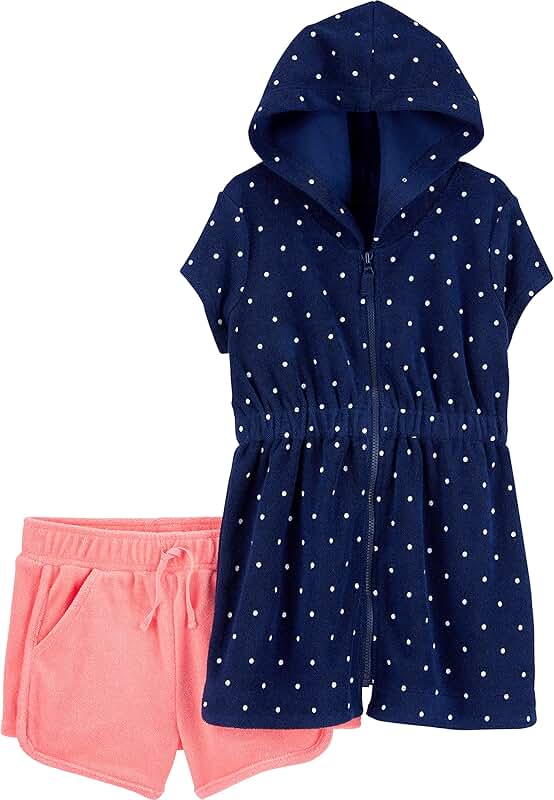 Girls' Hooded Cover-up and Shorts