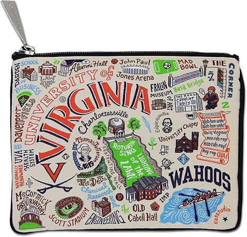 University of Virginia Zipper Pouch for Phone and Small Items