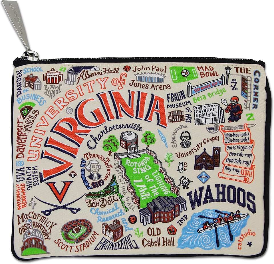 University of Virginia Zipper Pouch for Phone and Small Items