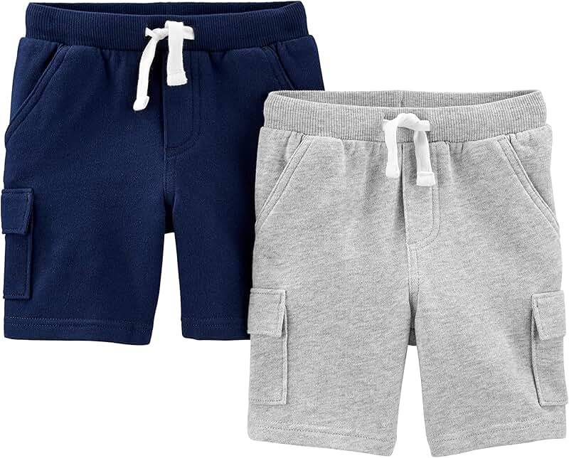 Boys' Knit Cargo Shorts Pack of 2