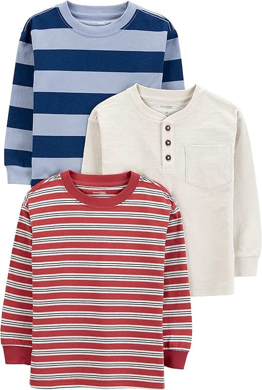 Three long sleeve shirts for boys