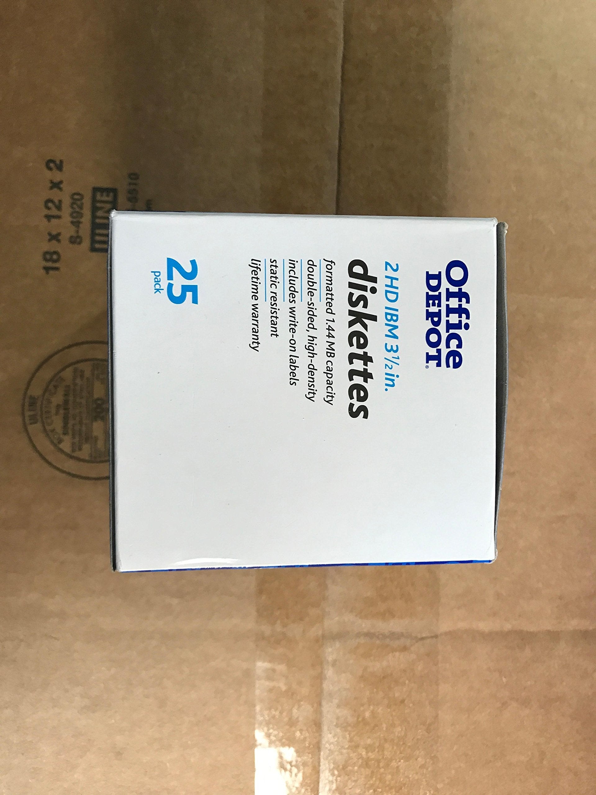 (R) 3 1/2" Bulk Diskettes, IBM(R) Format, DS/HD, Black, Box of 25