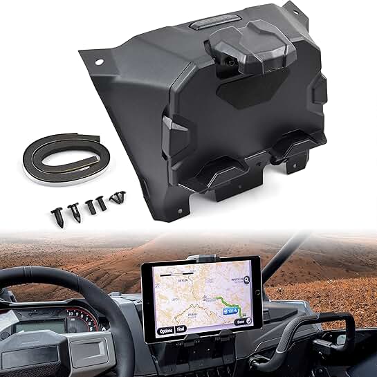 Tablet Holder with Storage Box for RZR PRO XP/PRO R/Turbo R