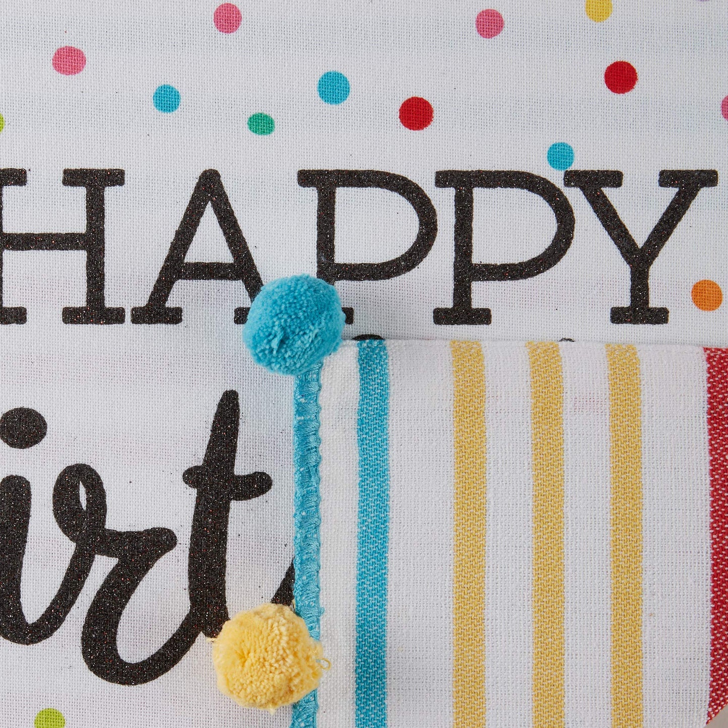 Happy Birthday Confetti  Reversible Table Runner, 14x108