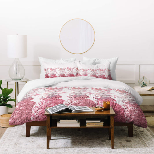 Lisa Argyropoulos Pineapple Blush Jungle Duvet Set with Pillow Sham, Twin, Pink