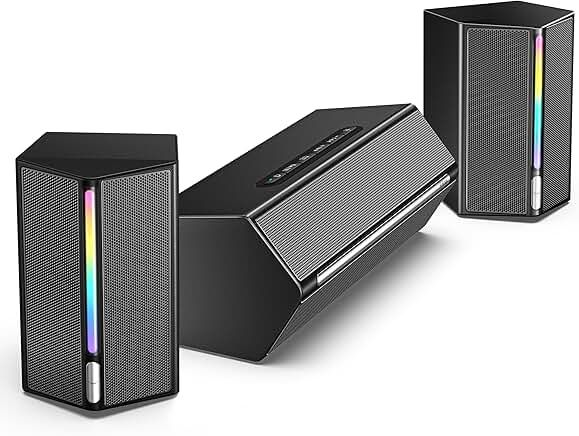 Computer Speakers with Subwoofer and RGB Lighting