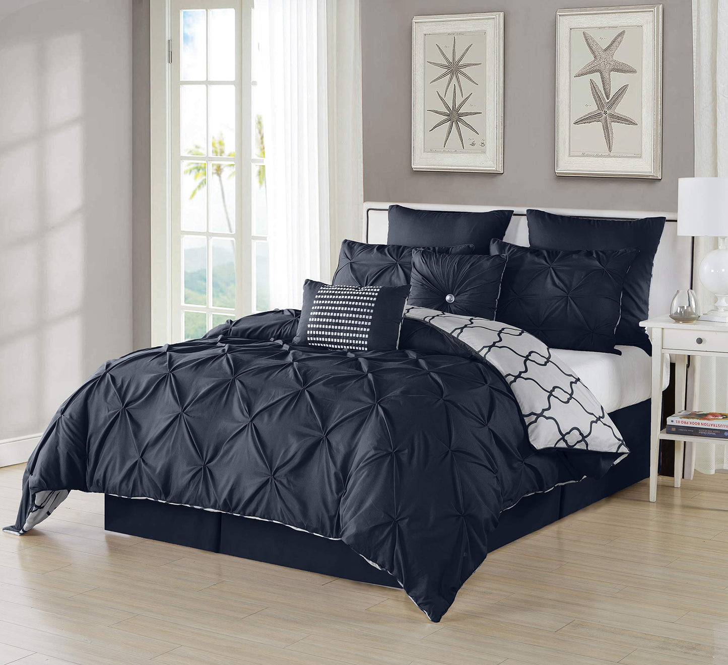 s Esy Comforter Set, Navy