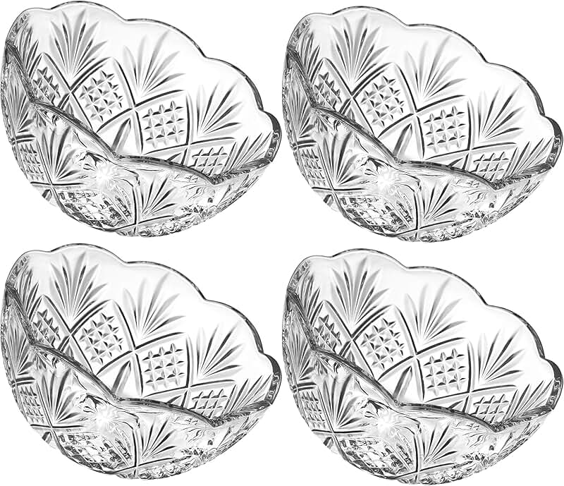 Set of 6 Small Ceramic Dipping Bowls, 3 oz, Blue