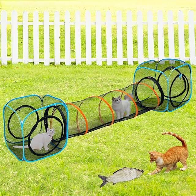 Pet Play Tunnel and Cube Set for Indoor and Outdoor
