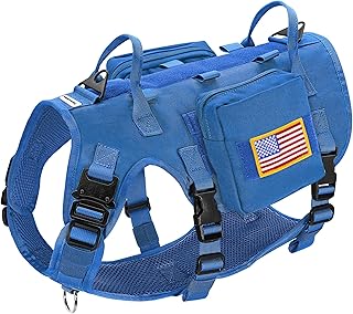 Medium Tactical Dog Harness with Handle and Pockets