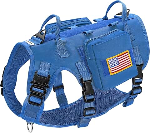 Medium Tactical Dog Harness with Handle and Pockets