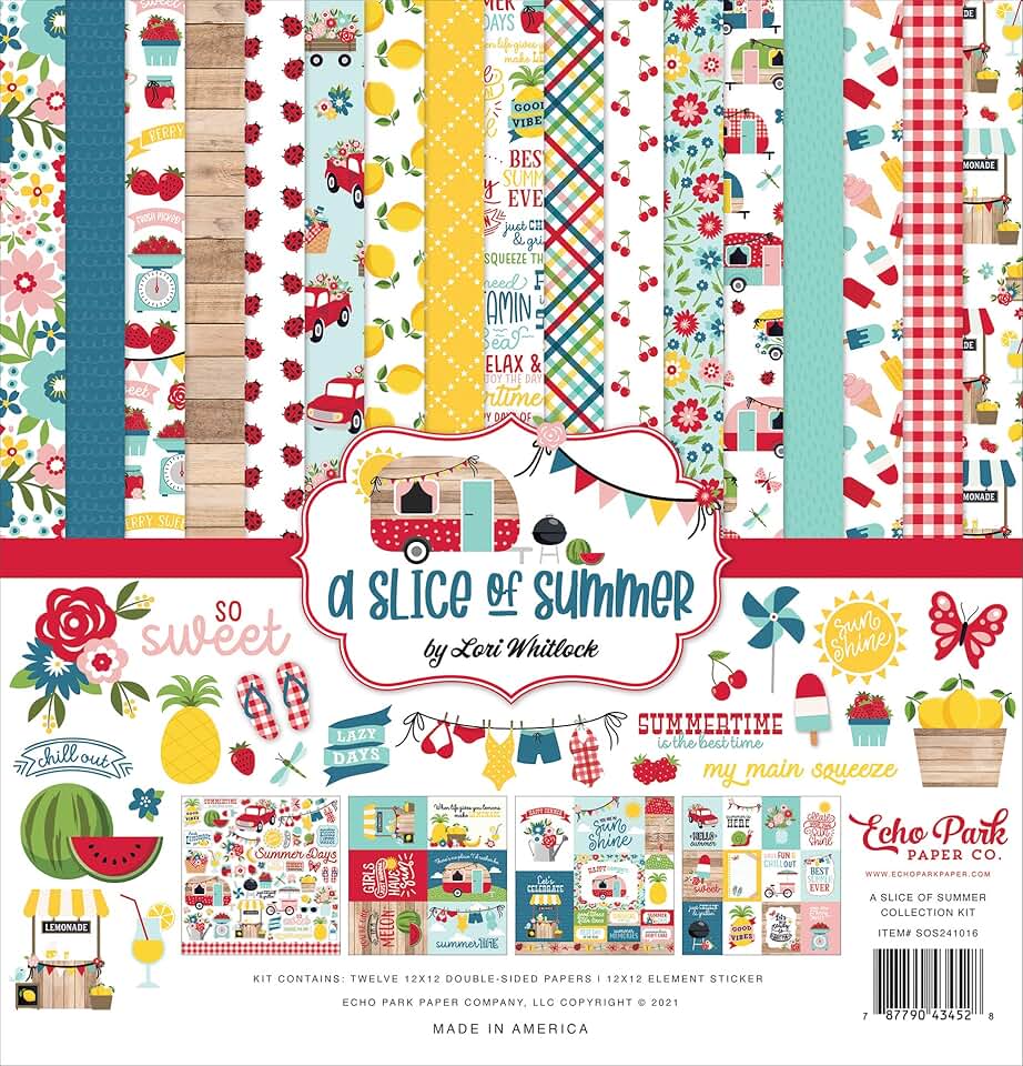 Slice of Summer 12x12 Paper Collection Kit