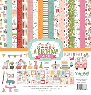 Birthday Wish Girl Collection Kit, 12x12, Multicolor