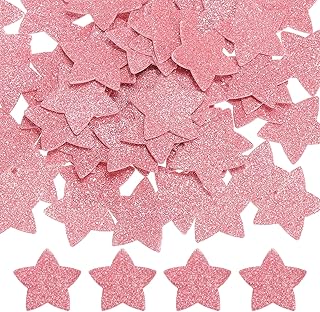 Pink 1.8"x1.8" Star Foam Stickers, 120 Pieces