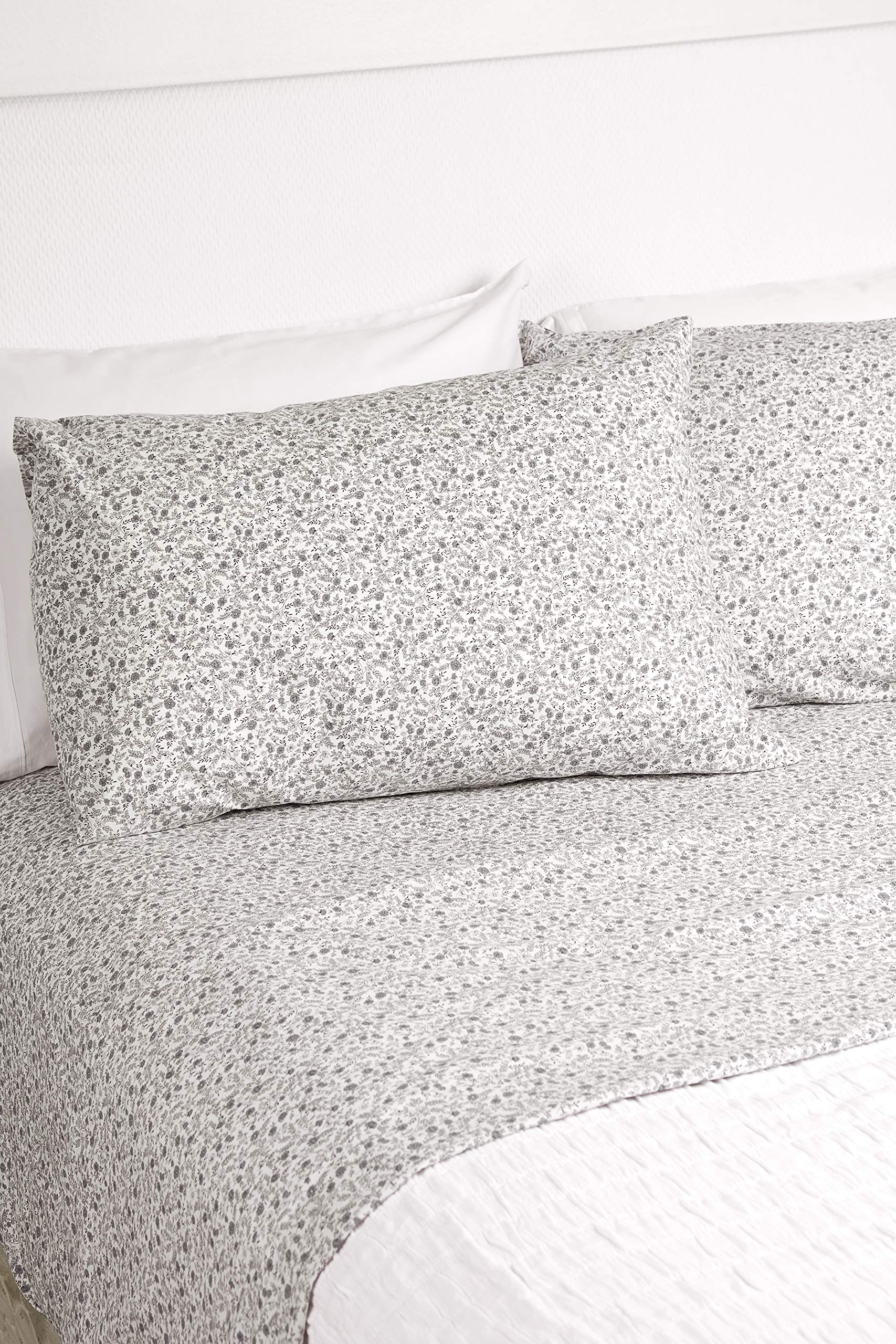 Floral Field Sheet Set Beige-Multi King