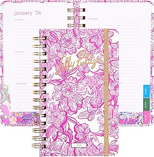 Medium Monthly Planner for 2026 with Calendar and Stickers