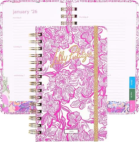 Medium Monthly Planner for 2026 with Calendar and Stickers