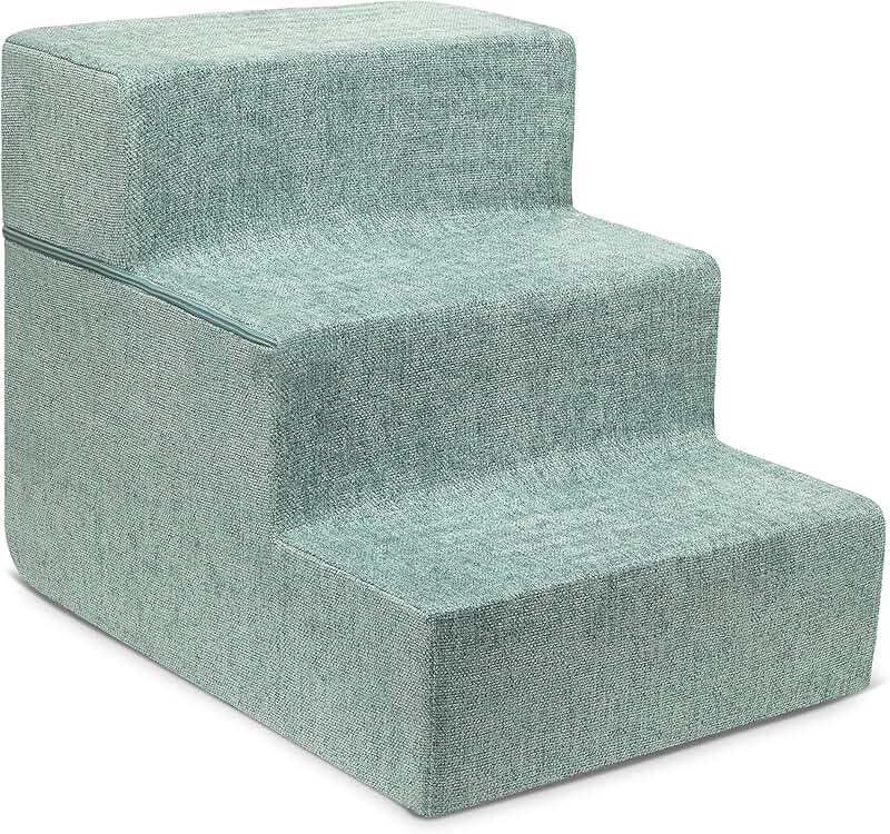 Pet Dog & Cat Stairs - Foam, Non-Slip, Foldable