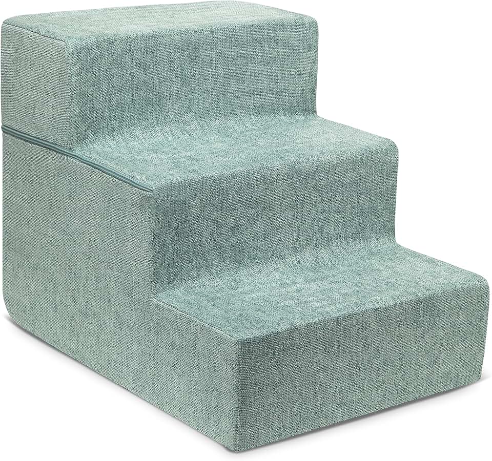 Pet Dog & Cat Stairs - Foam, Non-Slip, Foldable