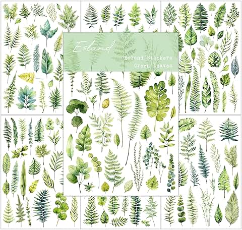Greenery Leaves Planner Stickers for Journals and Crafts
