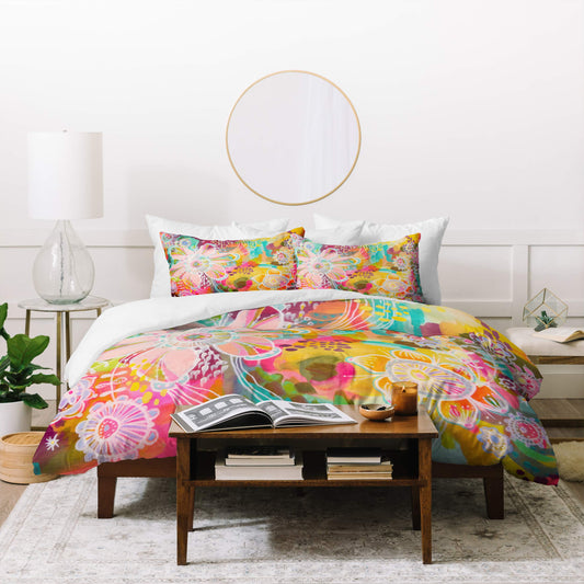 Stephanie Corfee Swoon Duvet Set with Two Pillow Shams, Queen/Full, Multi