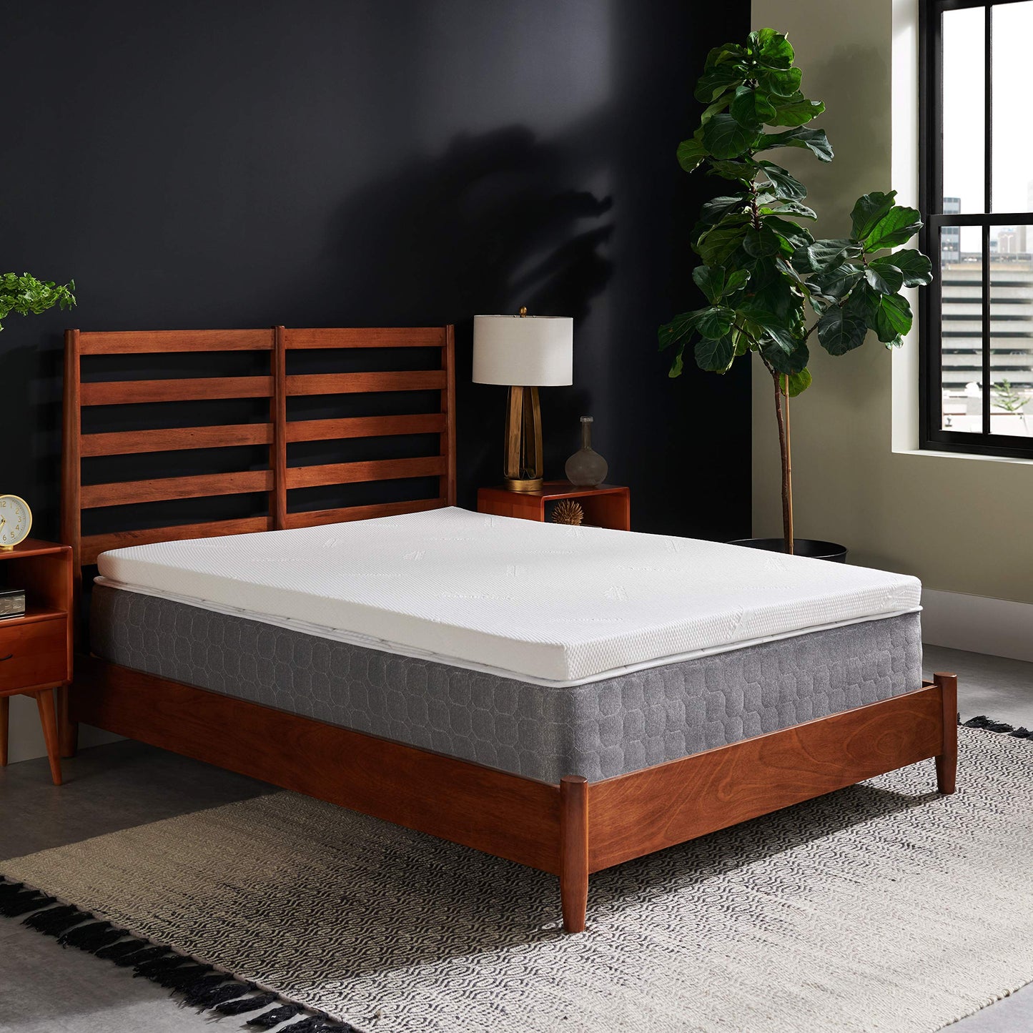 TEMPUR Supreme 3-Inch Mattress Topper, Medium Firm, Queen, White