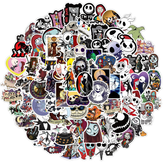 100 Halloween The Nightmare Before Christmas Stickers