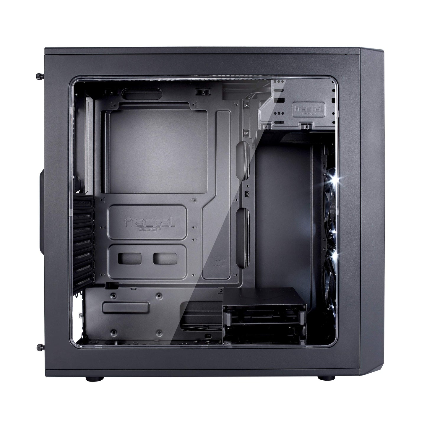 FD-CA-Focus-BK-W Focus G - Mid Tower Computer Case - ATX - High Airflow - 2X Silent ll Series 120mm White LED Fans Included - USB 3.0 - Window Side Panel - Black