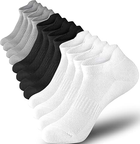 Six Pairs of Women's Low Cut Athletic Ankle Socks