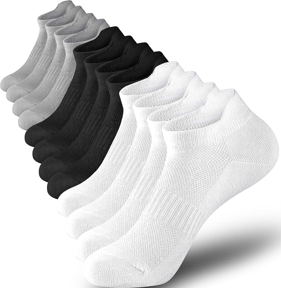 Six Pairs of Women's Low Cut Athletic Ankle Socks