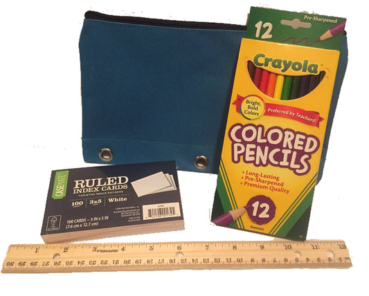 School Supply Pack with 25 Essential Items