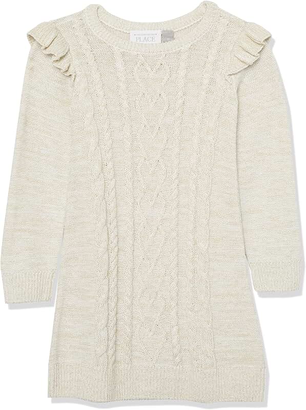 Girls' Long Sleeve Sweater Dress