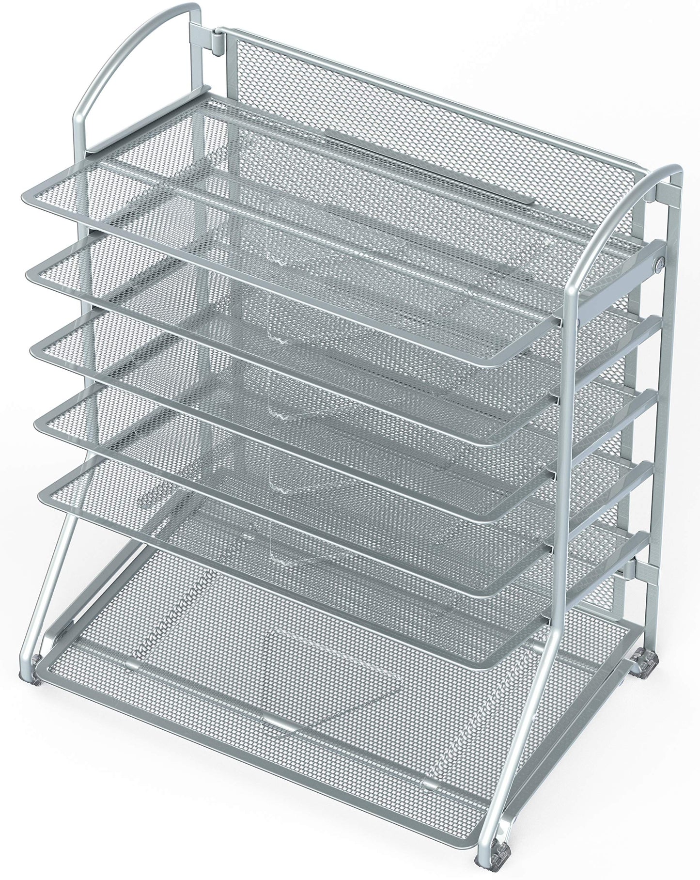 6-Tier Sliding File Organizer for Documents and Mail