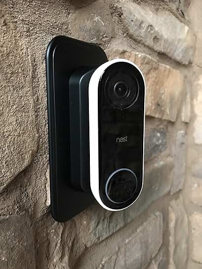 Wall Plate and Angled Mount for Nest Hello