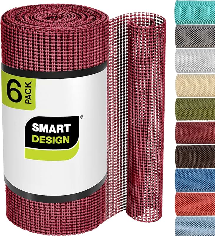Classic Grip Shelf Liner Bundle, 12x10 ft, 6 Rolls