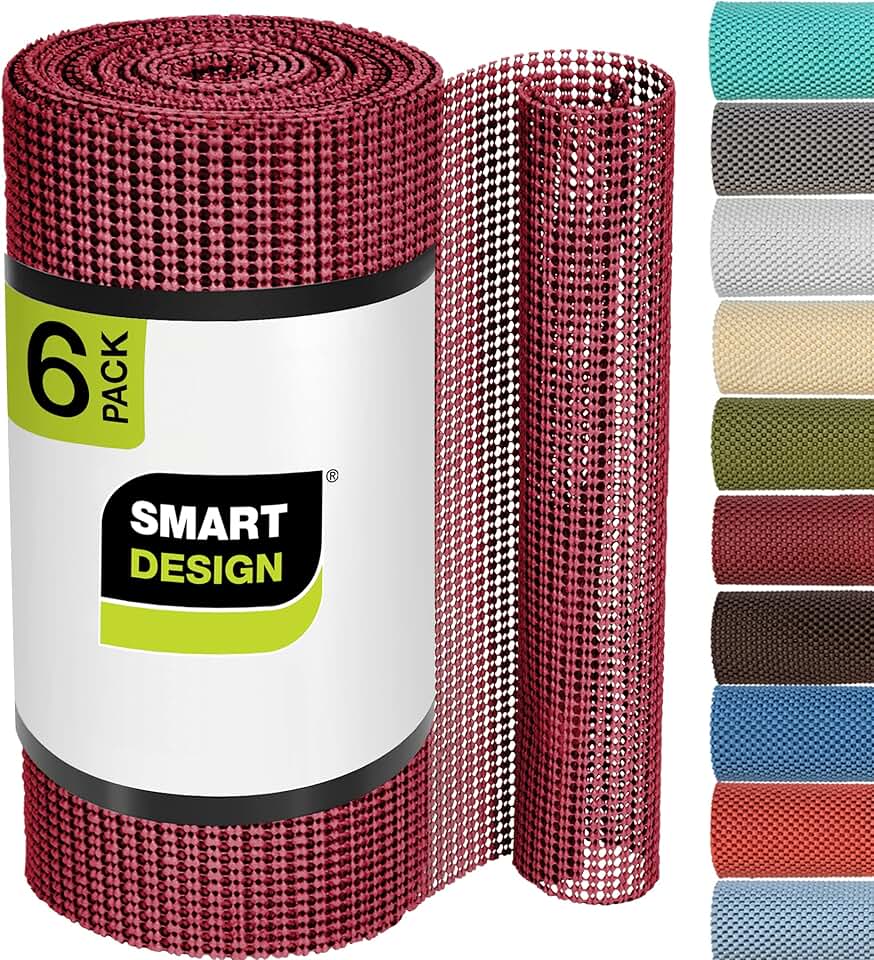 Classic Grip Shelf Liner Bundle, 12x10 ft, 6 Rolls