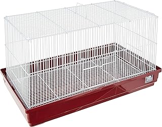 Deluxe Hamster and Gerbil Cage in Bordeaux Red
