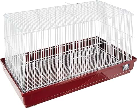 Deluxe Hamster and Gerbil Cage in Bordeaux Red