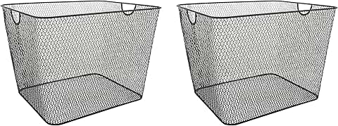 Kitchen Pantry Wire Basket Set for Shelves and Cabinets