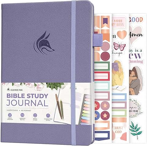Bible Study Journal and Notes Notebook in Lavender