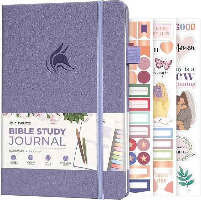 Bible Study Journal and Notes Notebook in Lavender