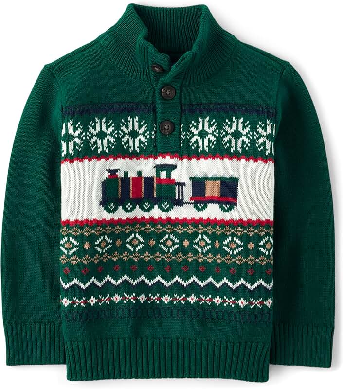 Baby Boys' Long Sleeve Mock Neck Sweater