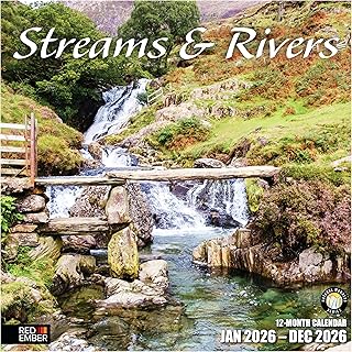 Streams and Rivers 2026 Wall Calendar, 12 Months