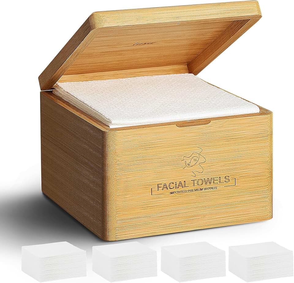 Disposable Facial Towels, 240 Count, Biodegradable and Travel-Friendly