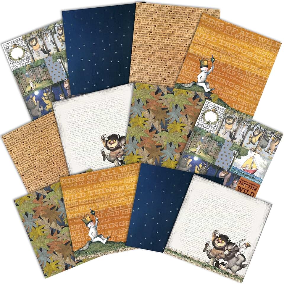 Where The Wild Things Are 12x12 Decorative Paper Pack