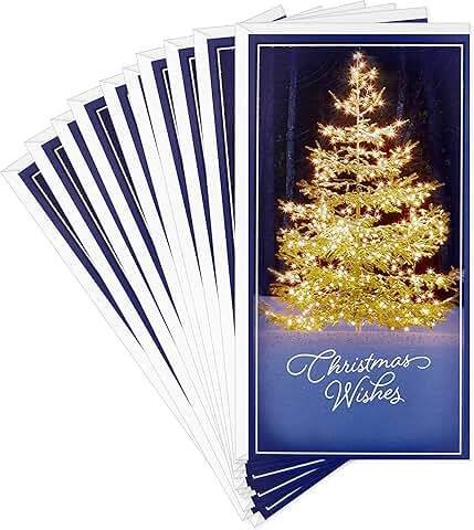 Set of 10 Christmas Money and Gift Card Holders