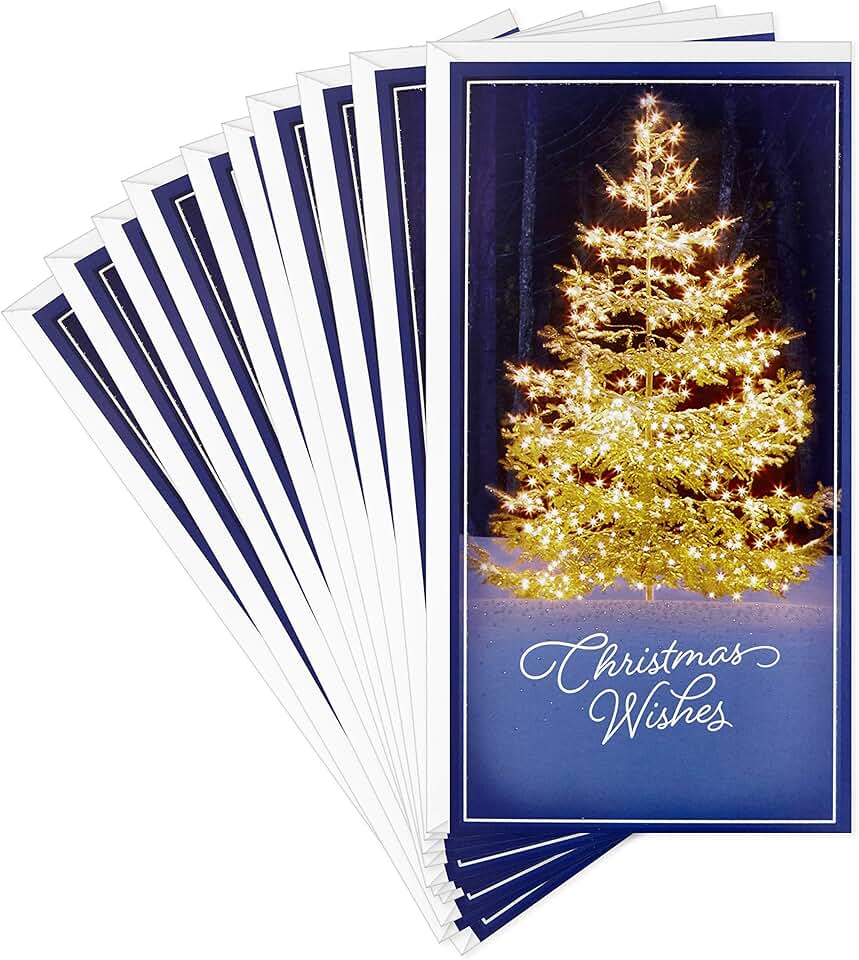 Set of 10 Christmas Money and Gift Card Holders