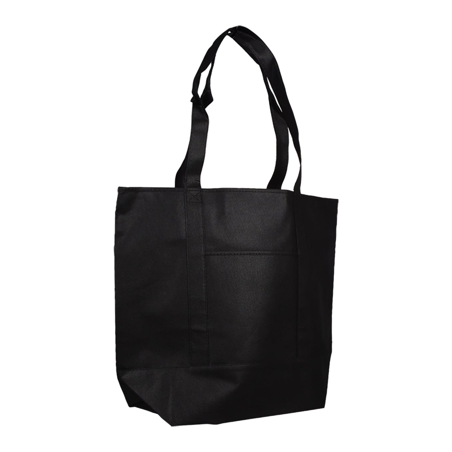 XL Polyester Tote Bags with Pockets, 16.25x18.75x1.875-in(Pack 36